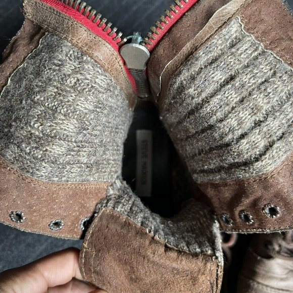 Steve Madden brown leather combat boots - Picture 5 of 5